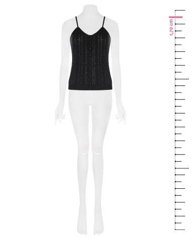 Top tricot em algodão com alças finas Rinascimento