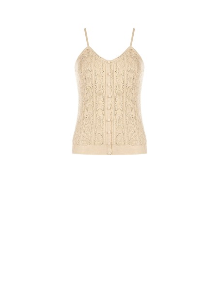 Top tricot em algodão com alças finas Rinascimento
