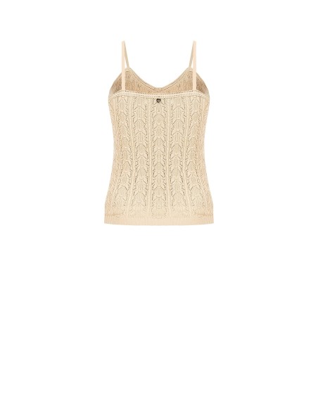 Top tricot em algodão com alças finas Rinascimento