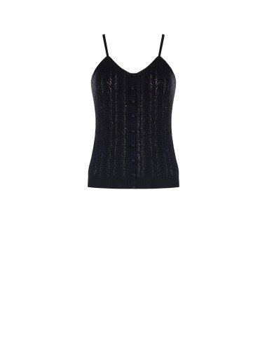 Top de tricot em algodão com alças finas Rinascimento