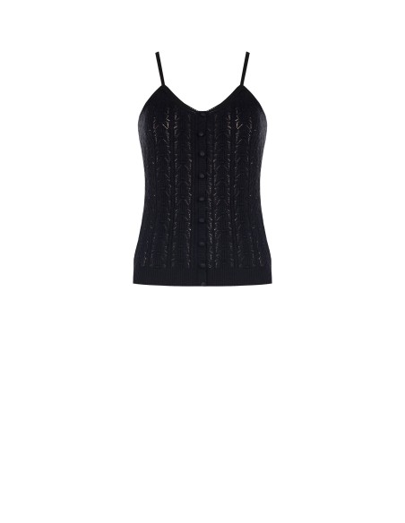 Top de tricot em algodão com alças finas Rinascimento