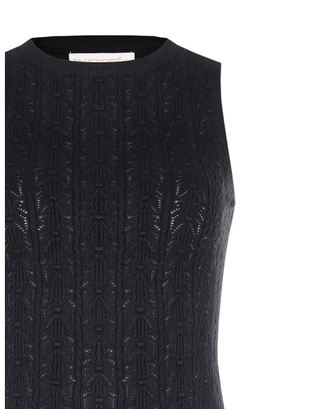 Top tricot em algodão com gola alta Rinascimento