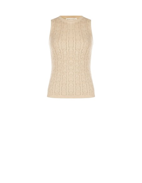 Top tricot em algodão com gola alta Rinascimento