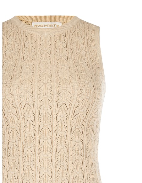 Top de tricot em algodão com gola alta Rinascimento