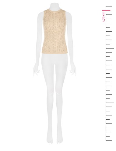 Top tricot em algodão com gola alta Rinascimento
