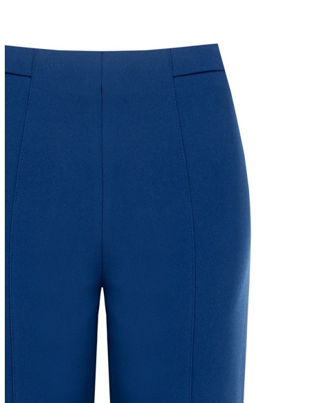 Calças Cropped em Scuba Crepe com Cós Elástico Rinascimento