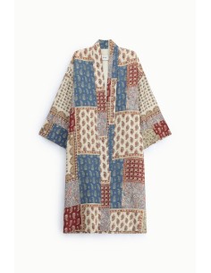 Casaco Duster Fantasia Patchwork Estampa Paisley Dixie 2