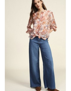 Jeans de Perna Larga com Cinco Bolsos Dixie