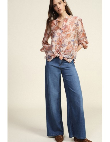 Jeans de Perna Larga com Cinco Bolsos Dixie