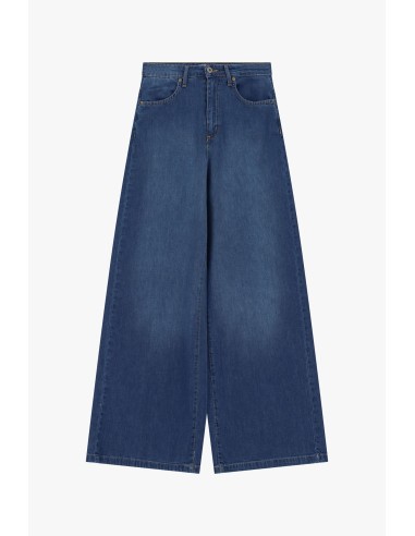 Jeans de perna larga com cinco bolsos Dixie