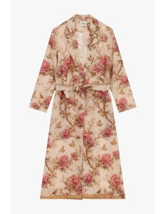 Top longo estampado floral com cinto Dixie 2