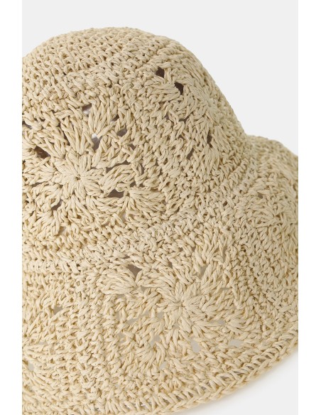 Chapéu de croché estilo bucket ajourado Please