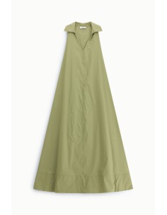 Vestido longo sem mangas com gola ampla Dixie 2