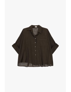 Camisa Ampla com Mangas 3/4 e Bolso Dixie 2
