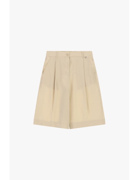 Shorts de cintura alta com pences e bolsos laterais Dixie