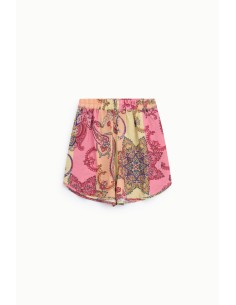 Shorts de corte regular com estampa paisley vibrante Dixie 2
