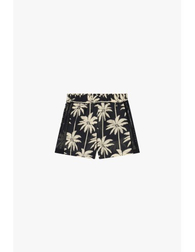 Shorts regular-fit com estampa de palmeiras e inserções perfuradas Dixie