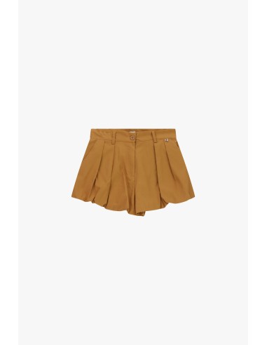 Shorts corte regular com pinças e barra dobrada Dixie