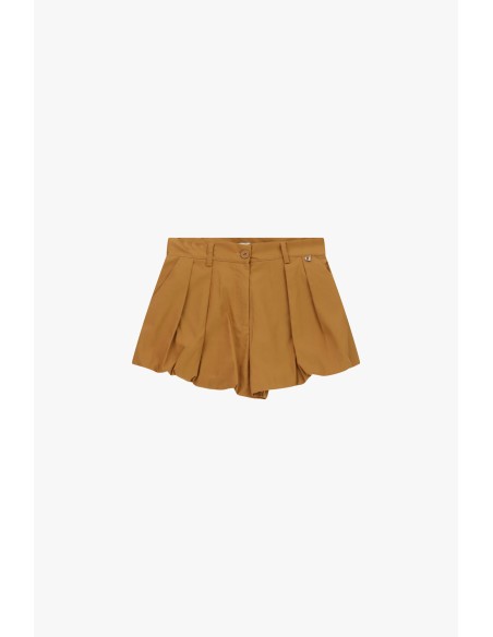 Shorts corte regular com pinças e barra dobrada Dixie