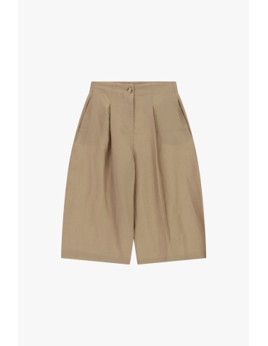 Shorts de mulher de cintura alta com pences e bolsos Dixie