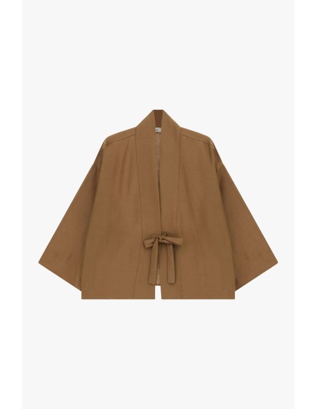 Blazer Curto Corte Amplo Com Cinto Amarrável Dixie
