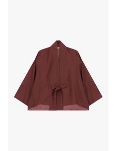 Blazer Curto Corte Amplo Com Cinto Amarrável Dixie