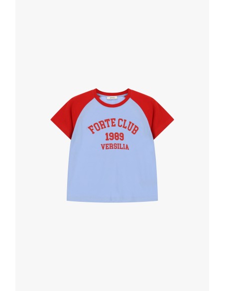 T-shirt com mangas raglan e estampa frontal Dixie