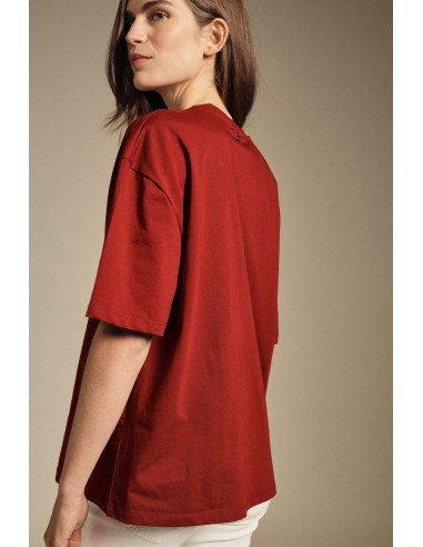 T-shirt com Mangas Curtas e Corte Quadrado Dixie