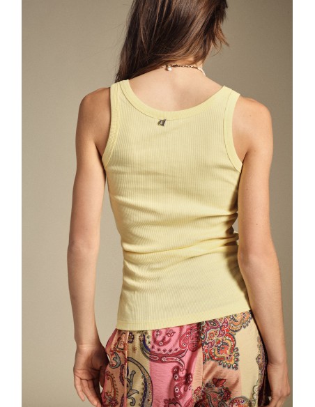 Top de Alças Largas com Decote Redondo Dixie