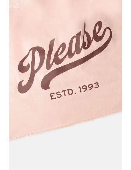 Bolsa Shopper Ampla Com Estampa Frontal Please