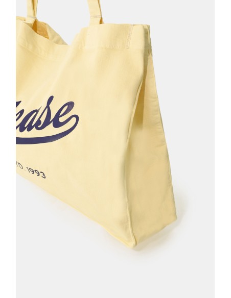 Bolsa shopper ampla com estampa frontal Please