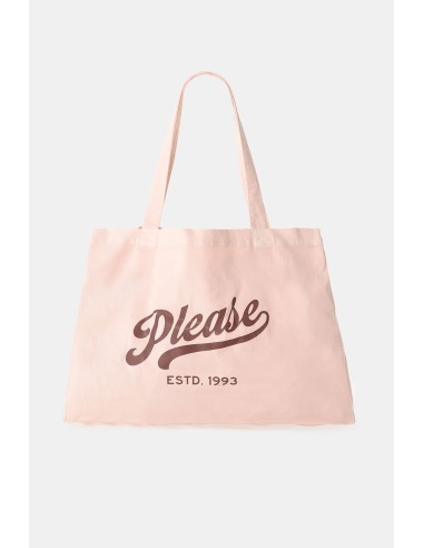Saco Shopper Amplo com Estampa Frontal Please