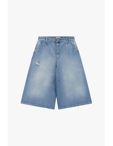 Bermuda de cinco bolsos com efeito lavado Please