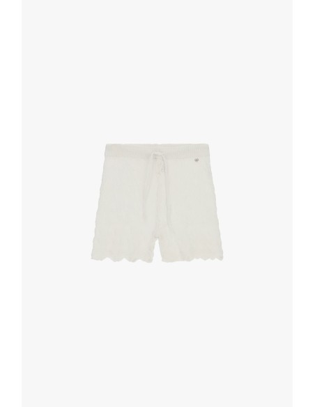 Shorts Regular-Fit Trabalhados em Malha com Cordão Please