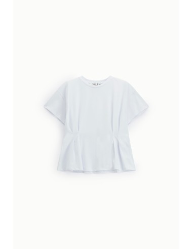 T-shirt de mangas curtas com detalhes de pinças Please