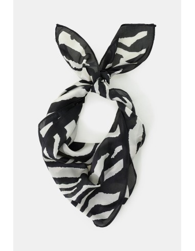 Foulard Estampa Zebrada Orla Rematada Leve Please