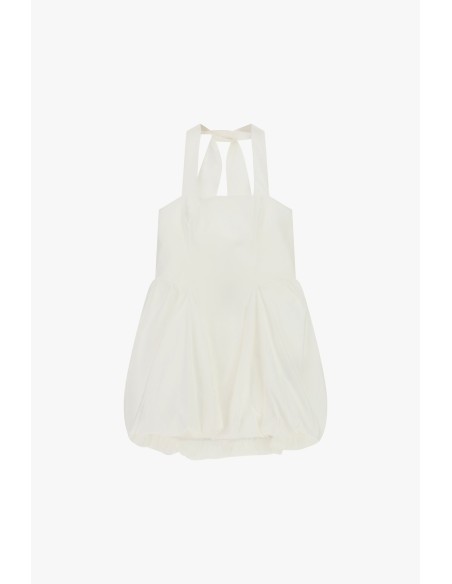 Vestido curto com alças largas e barra em balão Dixie