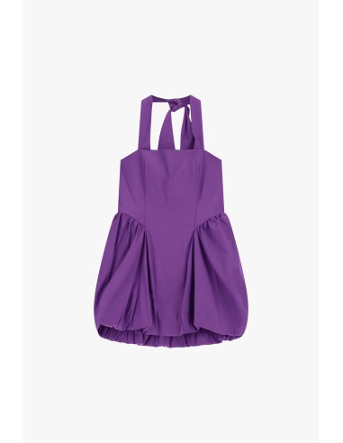 Vestido Curto Com Alças Largas E Barra Em Balão Dixie