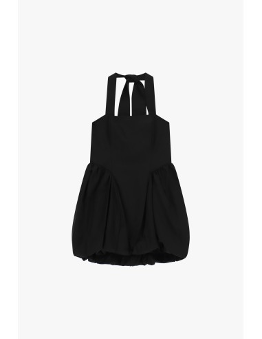 Vestido Curto Com Alças Largas E Barra Em Balão Dixie