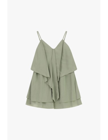 Vestido Curto Com Folhos E Alças Finas Dixie