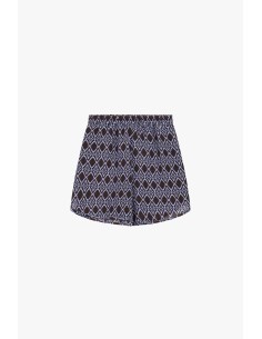 Shorts Regular-Fit Con Motivo Geometrico Elasticizzato Dixie - Vest...