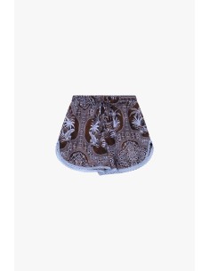 Shorts Fantasia Etnica Con Bordo In Pizzo Dixie - Vestiti Firmati L...