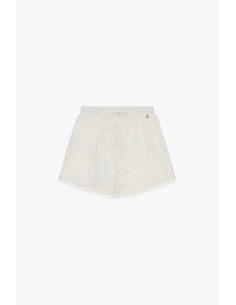 Shorts de corte regular com botões e bainha perfurada Dixie