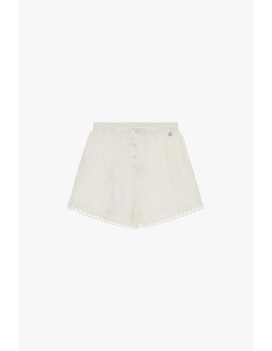 Shorts de corte regular com botões e bainha perfurada Dixie