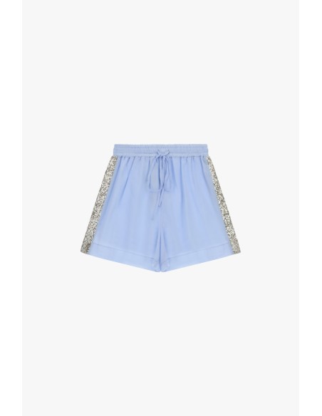 Shorts Corte Regular com Detalhes Laterais em Lantejoulas Dixie