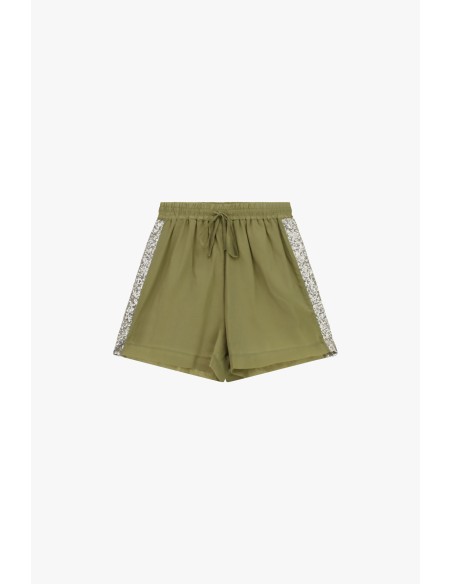 Shorts de corte regular com detalhes laterais em lantejoulas Dixie