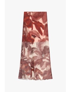 Saia Longa Estampa Floral Esfumada Dixie