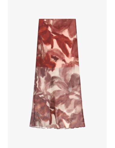 Saia Longa Estampa Floral Esfumada Dixie