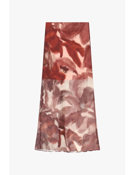 Saia Longa Estampa Floral Esfumada Dixie