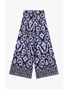 Pantaloni Palazzo Stampa Geometrica A Vita Alta Dixie - Vestiti Fir...